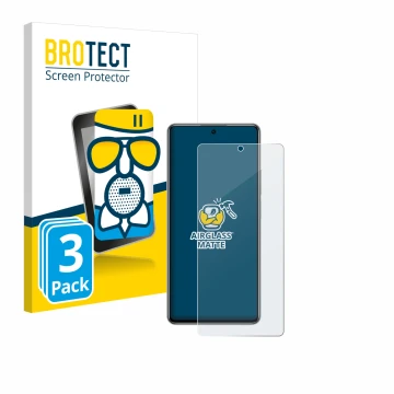 Parte frontal de un envase de producto con el logotipo de la marca BROTECT. Al lado se muestra el dispositivo Xiaomi 11T 5G co