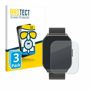 Parte frontal de un envase de producto con el logotipo de la marca BROTECT. Al lado se muestra el dispositivo Zoskvee P95 2