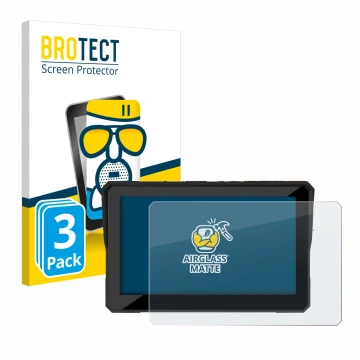 Parte frontal de un envase de producto con el logotipo de la marca BROTECT. Al lado se muestra el dispositivo Carpuride W502 5