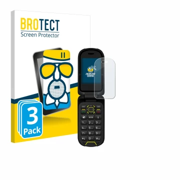 Parte frontal de un envase de producto con el logotipo de la marca BROTECT. Al lado se muestra el dispositivo Hammer Bow LTE c