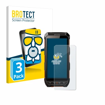 Parte frontal de un envase de producto con el logotipo de la marca BROTECT. Al lado se muestra el dispositivo iDTronic C9 RED 
