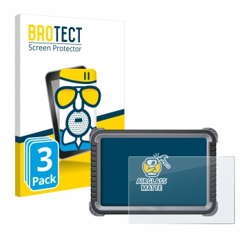Parte frontal de un envase de producto con el logotipo de la marca BROTECT. Al lado se muestra el dispositivo Topdon Phoenix P