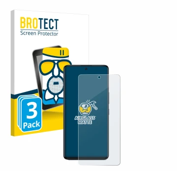 Parte frontal de un envase de producto con el logotipo de la marca BROTECT. Al lado se muestra el dispositivo Infinix GT 20 Pr