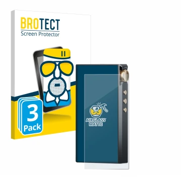 Parte frontal de un envase de producto con el logotipo de la marca BROTECT. Al lado se muestra el dispositivo Cayin N3-Ultra c