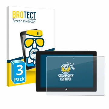Parte frontal de un envase de producto con el logotipo de la marca BROTECT. Al lado se muestra el dispositivo SZTPS Tablet 10.
