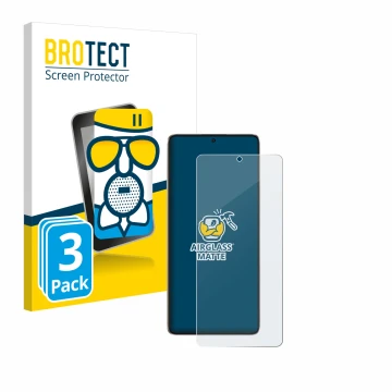 Parte frontal de un envase de producto con el logotipo de la marca BROTECT. Al lado se muestra el dispositivo Xiaomi Poco F6 c