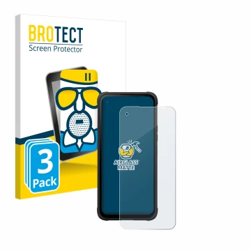 Parte frontal de un envase de producto con el logotipo de la marca BROTECT. Al lado se muestra el dispositivo Hammer Blade V c