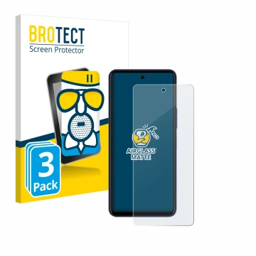 Parte frontal de un envase de producto con el logotipo de la marca BROTECT. Al lado se muestra el dispositivo Telekom T Phone 