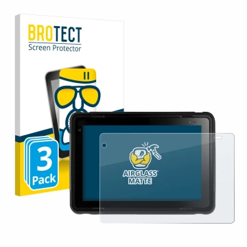 Parte frontal de un envase de producto con el logotipo de la marca BROTECT. Al lado se muestra el dispositivo Texa Axone Voice