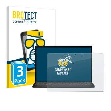 Parte frontal de un envase de producto con el logotipo de la marca BROTECT. Al lado se muestra el dispositivo Minisforum V3 3-