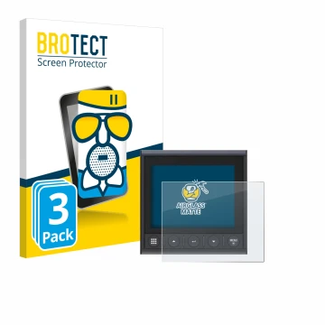 Parte frontal de un envase de producto con el logotipo de la marca BROTECT. Al lado se muestra el dispositivo B&G Triton 2 con