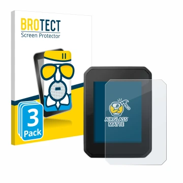 Parte frontal de un envase de producto con el logotipo de la marca BROTECT. Al lado se muestra el dispositivo FIT Display Comp