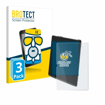 Parte frontal de un envase de producto con el logotipo de la marca BROTECT. Al lado se muestra el dispositivo Yestel T15 con s