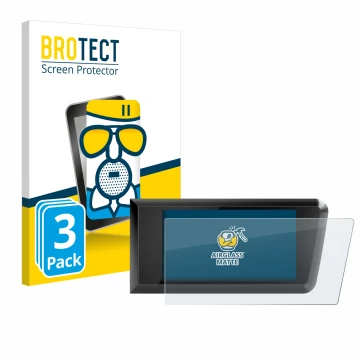 Parte frontal de un envase de producto con el logotipo de la marca BROTECT. Al lado se muestra el dispositivo Bosch Purion 400