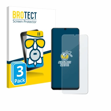 Parte frontal de un envase de producto con el logotipo de la marca BROTECT. Al lado se muestra el dispositivo realme Note 60 4