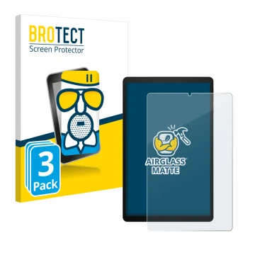 Parte frontal de un envase de producto con el logotipo de la marca BROTECT. Al lado se muestra el dispositivo Acer Iconia Tab 
