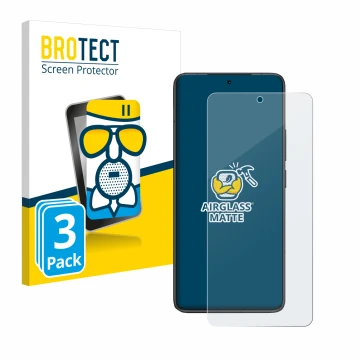 Parte frontal de un envase de producto con el logotipo de la marca BROTECT. Al lado se muestra el dispositivo Xiaomi Redmi K80