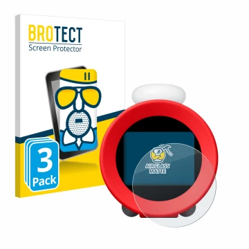 Parte frontal de un envase de producto con el logotipo de la marca BROTECT. Al lado se muestra el dispositivo Nintendo Sound C