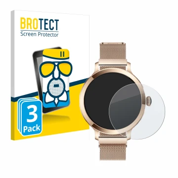 Parte frontal de un envase de producto con el logotipo de la marca BROTECT. Al lado se muestra el dispositivo Bekomiya Smartwa