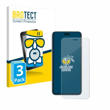 Parte frontal de un envase de producto con el logotipo de la marca BROTECT. Al lado se muestra el dispositivo Honor Magic 7 RS