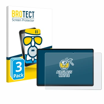 Parte frontal de un envase de producto con el logotipo de la marca BROTECT. Al lado se muestra el dispositivo Acer Iconia X12 