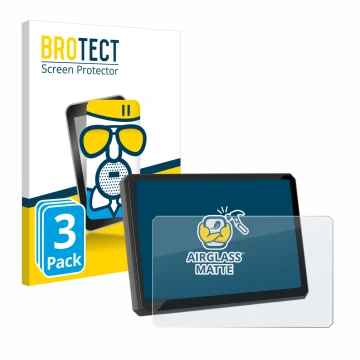 Parte frontal de un envase de producto con el logotipo de la marca BROTECT. Al lado se muestra el dispositivo Carpuride W502BS