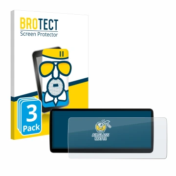 Parte frontal de un envase de producto con el logotipo de la marca BROTECT. Al lado se muestra el dispositivo Xtrons QLB22X3UN