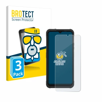 Parte frontal de un envase de producto con el logotipo de la marca BROTECT. Al lado se muestra el dispositivo AGM H Max con su