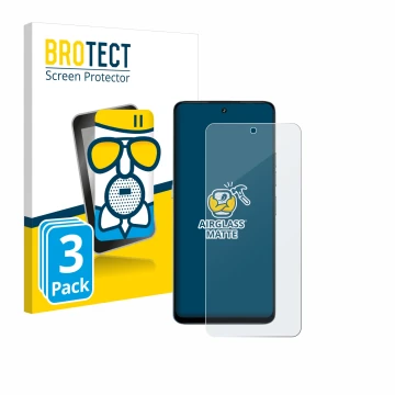 Parte frontal de un envase de producto con el logotipo de la marca BROTECT. Al lado se muestra el dispositivo Umidigi Note 100
