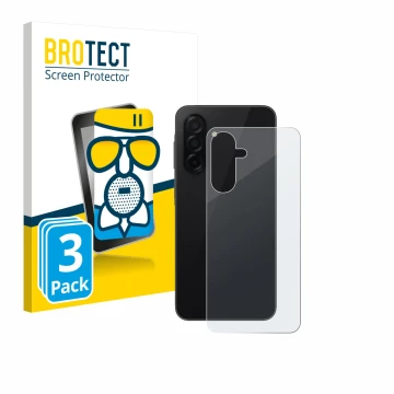 Parte frontal de un envase de producto con el logotipo de la marca BROTECT. Al lado se muestra el dispositivo Samsung Galaxy A