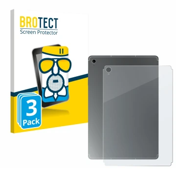 Parte frontal de un envase de producto con el logotipo de la marca BROTECT. Al lado se muestra el dispositivo Samsung Galaxy T