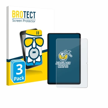 Parte frontal de un envase de producto con el logotipo de la marca BROTECT. Al lado se muestra el dispositivo Xiaomi POCO Pad 