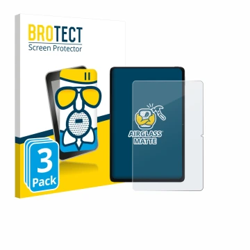 Parte frontal de un envase de producto con el logotipo de la marca BROTECT. Al lado se muestra el dispositivo Xiaomi POCO Pad 