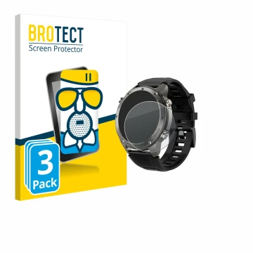 Parte frontal de un envase de producto con el logotipo de la marca BROTECT. Al lado se muestra el dispositivo Knauermann GPS 4