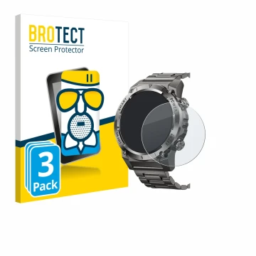 Parte frontal de un envase de producto con el logotipo de la marca BROTECT. Al lado se muestra el dispositivo Naixues 55G 1.46