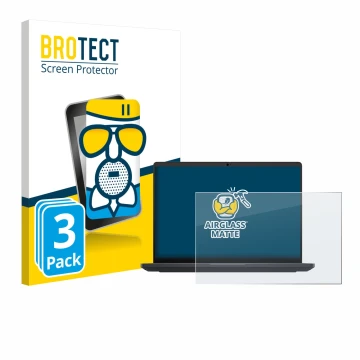 Parte frontal de un envase de producto con el logotipo de la marca BROTECT. Al lado se muestra el dispositivo Dell Pro Max 16 