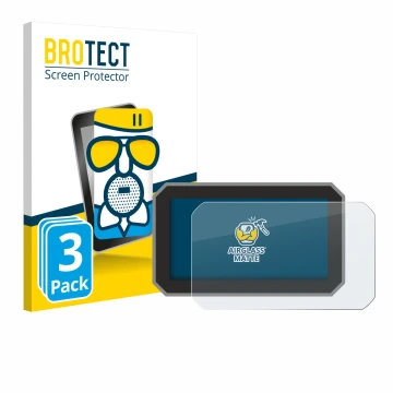 Parte frontal de un envase de producto con el logotipo de la marca BROTECT. Al lado se muestra el dispositivo Honda Forza 2025
