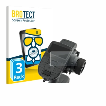 Parte frontal de un envase de producto con el logotipo de la marca BROTECT. Al lado se muestra el dispositivo Radiomaster MT12