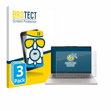 Parte frontal de un envase de producto con el logotipo de la marca BROTECT. Al lado se muestra el dispositivo Lenovo Chromeboo