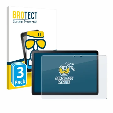 Parte frontal de un envase de producto con el logotipo de la marca BROTECT. Al lado se muestra el dispositivo Acer Iconia V11-