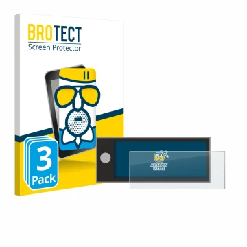 Parte frontal de un envase de producto con el logotipo de la marca BROTECT. Al lado se muestra el dispositivo Peugeot Expert 2