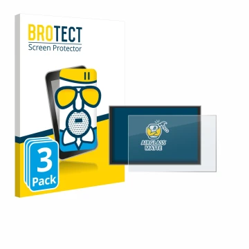 Parte frontal de un envase de producto con el logotipo de la marca BROTECT. Al lado se muestra el dispositivo Renault Master 2