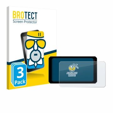Parte frontal de un envase de producto con el logotipo de la marca BROTECT. Al lado se muestra el dispositivo Chigee AIO-6 Max