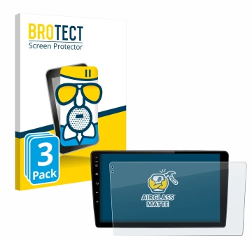 Parte frontal de un envase de producto con el logotipo de la marca BROTECT. Al lado se muestra el dispositivo Junsun V2 Plus 1