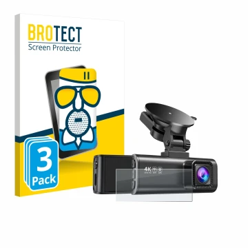 Parte frontal de un envase de producto con el logotipo de la marca BROTECT. Al lado se muestra el dispositivo Redtiger F7NP co