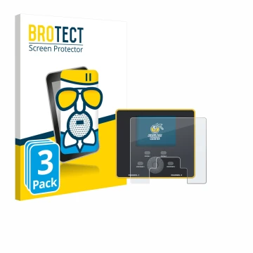 Parte frontal de un envase de producto con el logotipo de la marca BROTECT. Al lado se muestra el dispositivo Junsi iCharger D