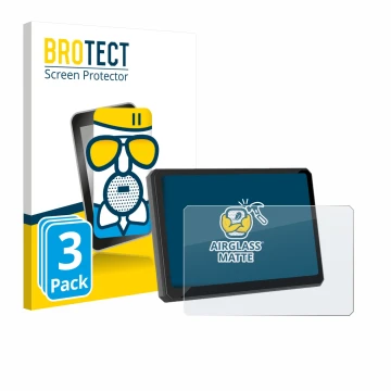 Parte frontal de un envase de producto con el logotipo de la marca BROTECT. Al lado se muestra el dispositivo Carpuride W502BS