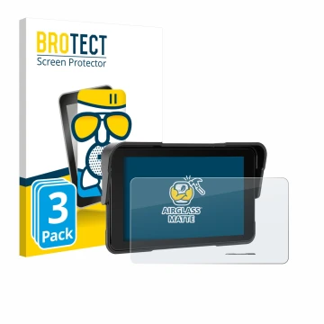 Parte frontal de un envase de producto con el logotipo de la marca BROTECT. Al lado se muestra el dispositivo Sixwin P2 5
