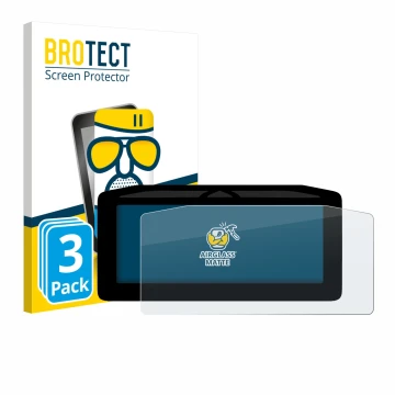 Parte frontal de un envase de producto con el logotipo de la marca BROTECT. Al lado se muestra el dispositivo Ducati Panigale 