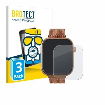 Parte frontal de un envase de producto con el logotipo de la marca BROTECT. Al lado se muestra el dispositivo Techmade M-GLAM0